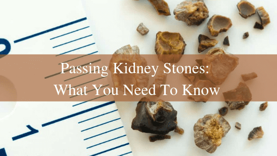 passing kidney stones at home